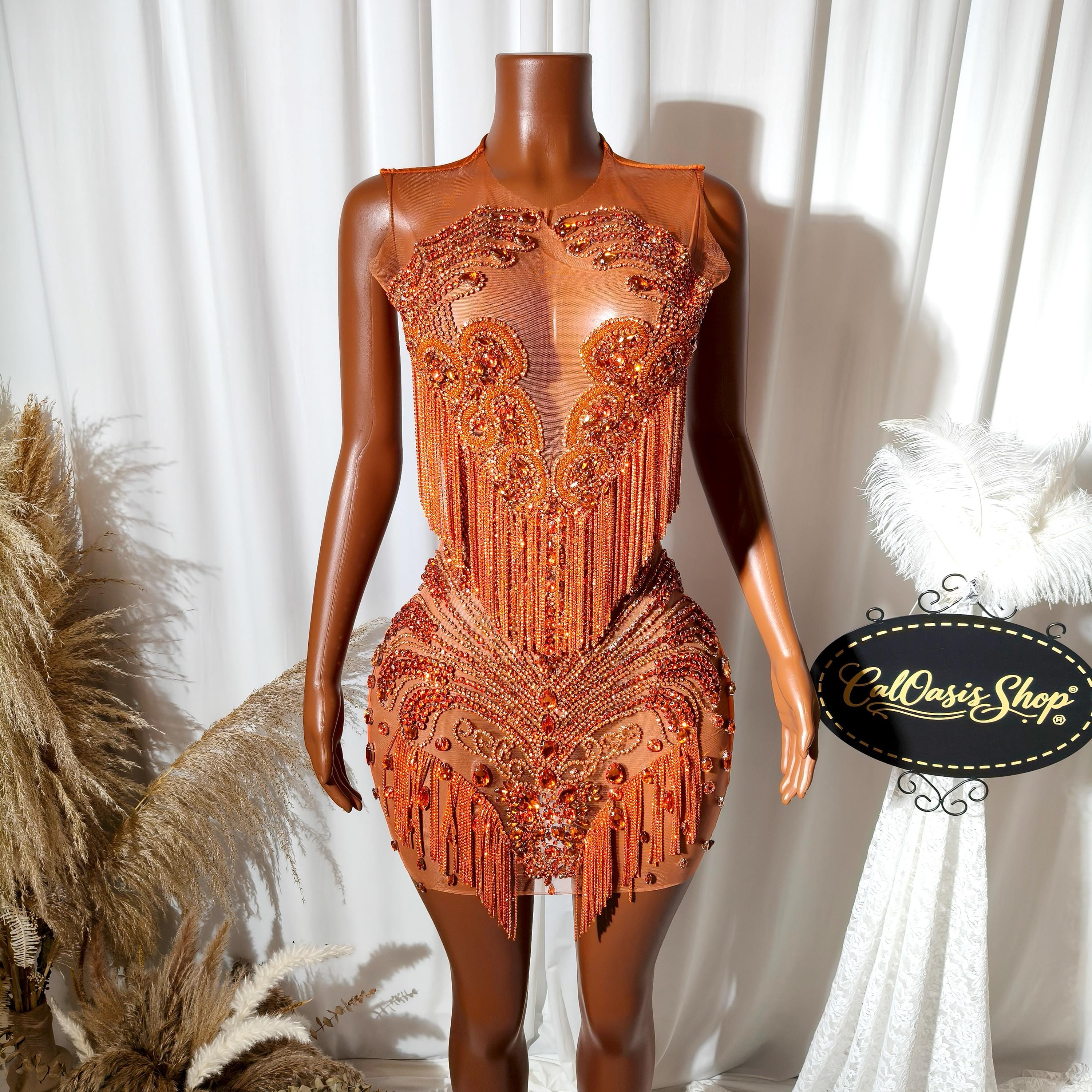 diamond birthday dress Gold Diamond Rhinestone Birthday Dress
