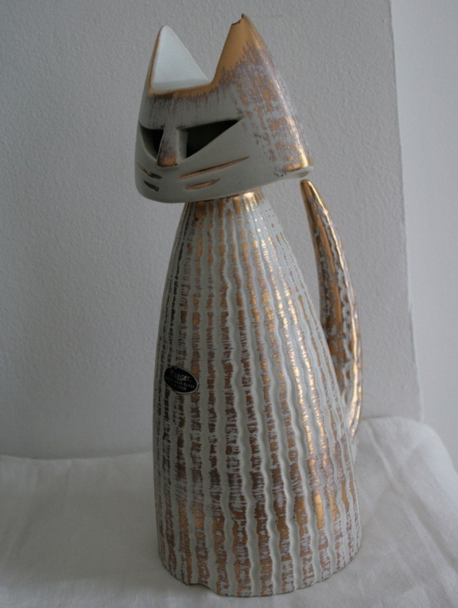 Royal Haeger Cat Candle Holder Etsy