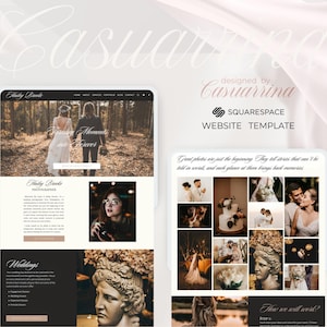 Squarespace Template: Photographer Portfolio Website Design