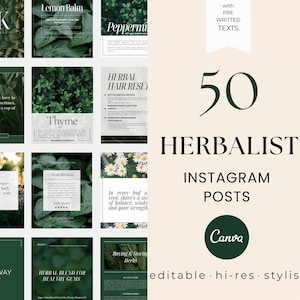 Herbalist Instagram Template, Holistic Coach Post, Naturopath Social Media, Plant Herbalist Business, Functional Medicine, Herbal Medicine