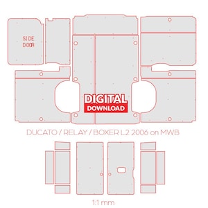 RELAY L2 2006年以降 - プライライニングキット、CNC、床、壁、テンプレート