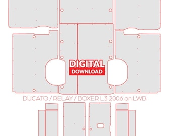 PRZEKAŹNIK L3 Z PEŁNYMI BOKAMI, zestaw do łączenia płyt, CNC, dxf, podłoga, ściany, szablon