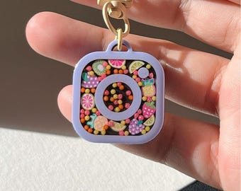 Handmade NFC Keychain | 3D Printed Fruit Social Media Link