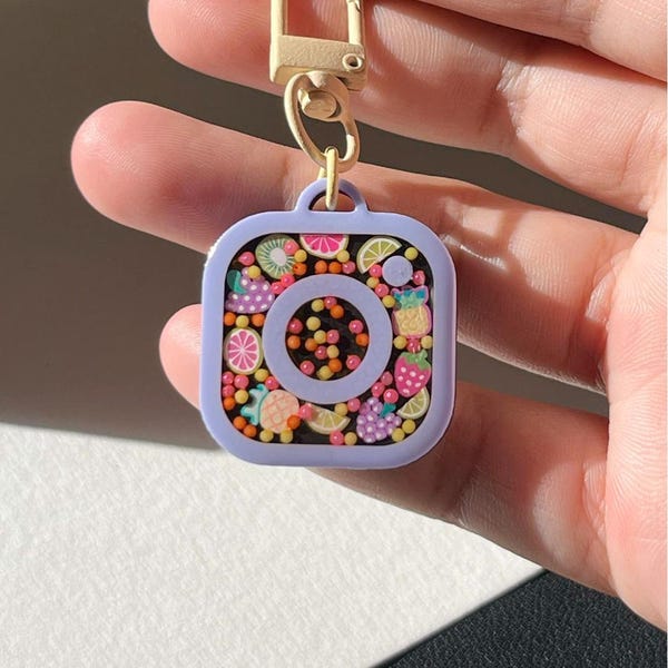 Handmade NFC Keychain | 3D Printed Fruit Social Media Link