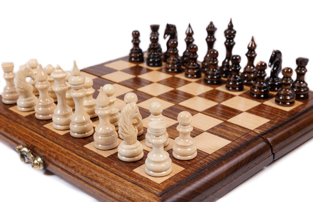 Small Rotation Chess Small Chess Set With Expanded Board: Gift for Him / HANDMADE - Etsy
