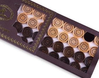 バックギャモンの駒、装飾ブロンズモチーフ - Etsy 日本