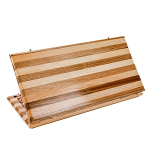 Wooden Classic Backgammon Board With Stripes / HANDMADE / PERSONALIZED
