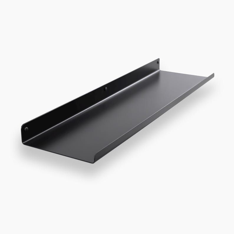 Metal Floating Shelf U Shape / Modern Shelf Design Black