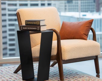 Modern Metal Side Table: Minimalist End Table, Plant Stand