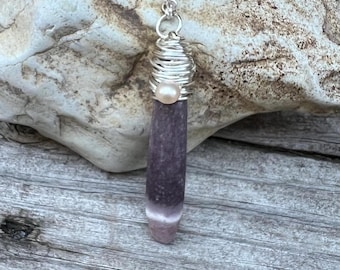 Sea Urchin Spine Necklace: Freshwater Pearl Accent, Ocean Lover Gift