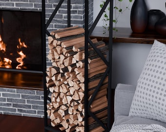Minimalist Metal Firewood Rack: Indoor Log Storage