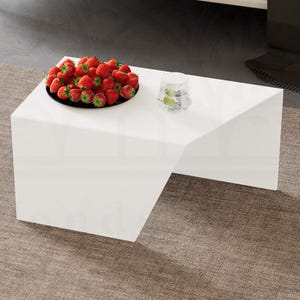 Modern Metal Coffee Table: Indoor Outdoor Portable Side Table