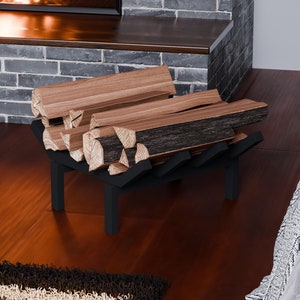 Miniature Firewood Rack, Mini Wood and Tabletop Fire Pits, For Pizza Ovens, Modern Woodshed