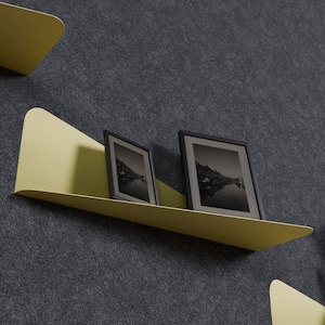 Modern Metal Isosceles Triangle Floating Shelf