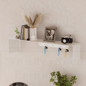 Moderner Metallschlüsselhalter mit Regal, Eingangsbereich dekorativer Metallorganisator, Brieftaschenhalter, Brillenhalter, einzigartiger Schlüsselhalter, Eingangsbereich