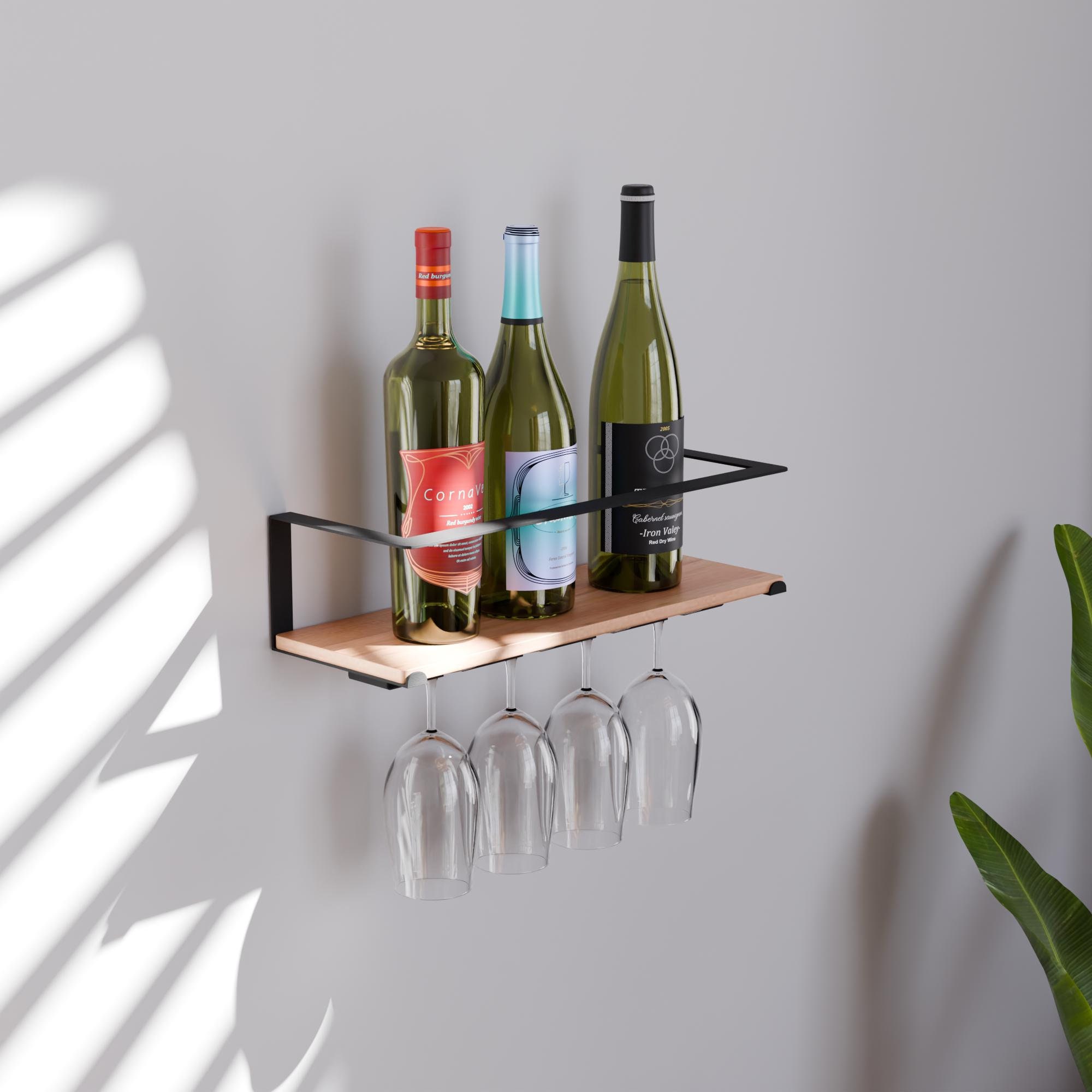 Wall Liquor Rack Etsy