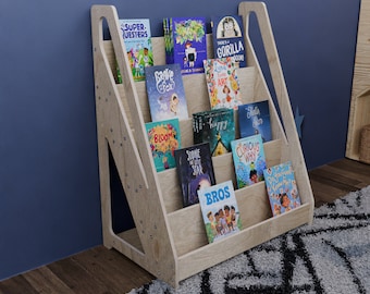 Plywood Kids Bookshelf: Montessori Children's Book Storage