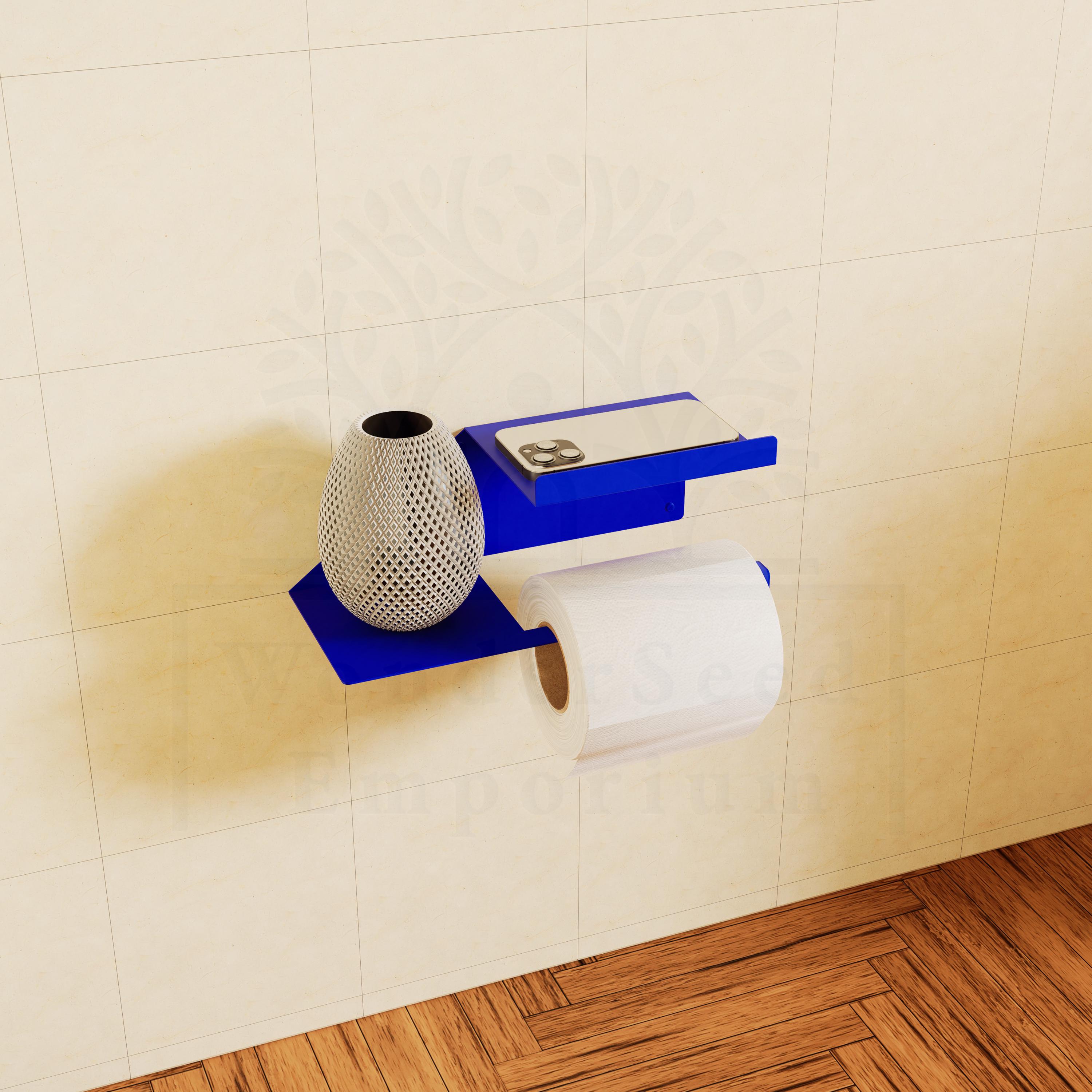 Toilettenpapierhalter Mit Telefonablage – Edelstahl & Marmor, Stylisch & Praktisch