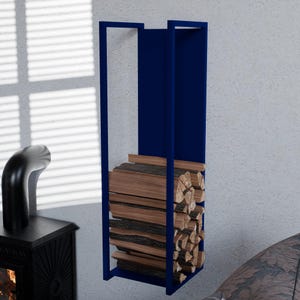 Wall Mounted Firewood Rack: Modern Indoor Log Holder