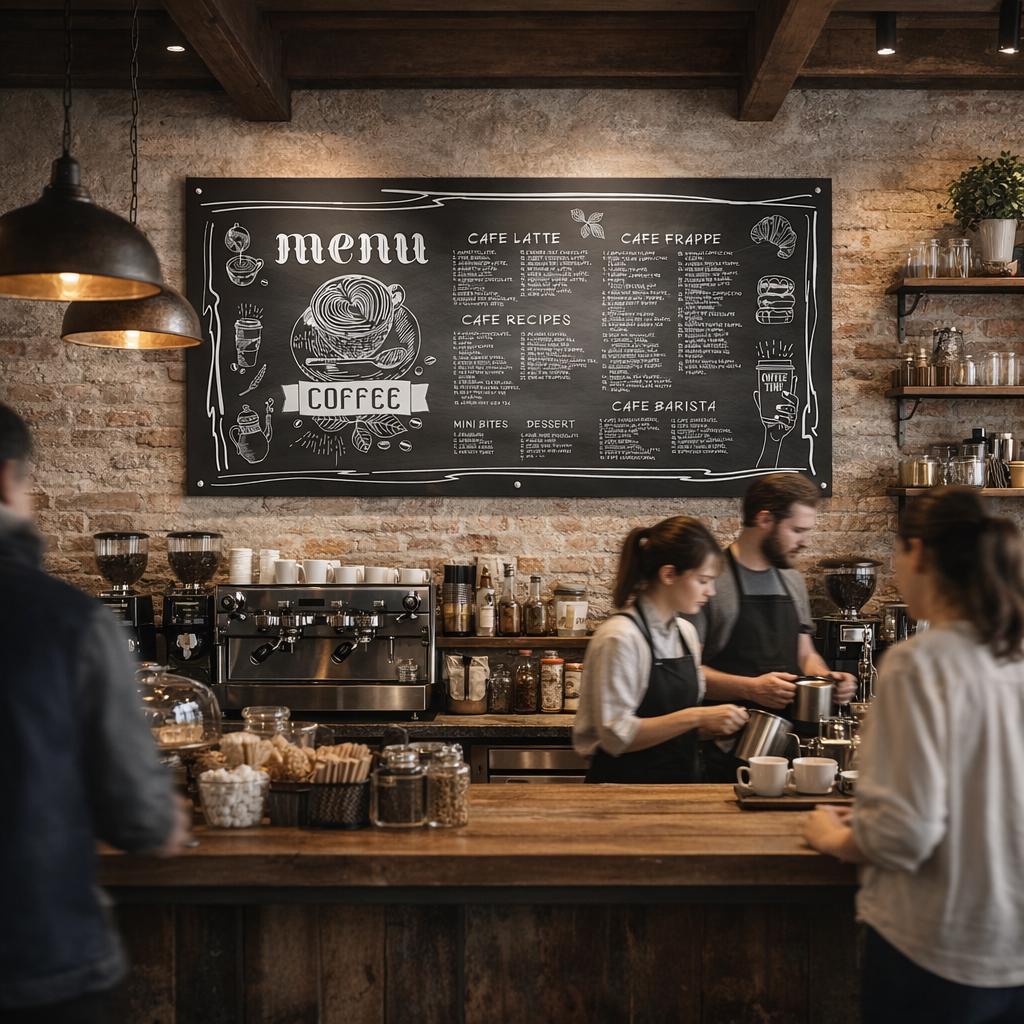 Menu Paneling Restaurant Menu Board, Wall-mounted Metal Menu, Cafe/coffee Shop Menu ...