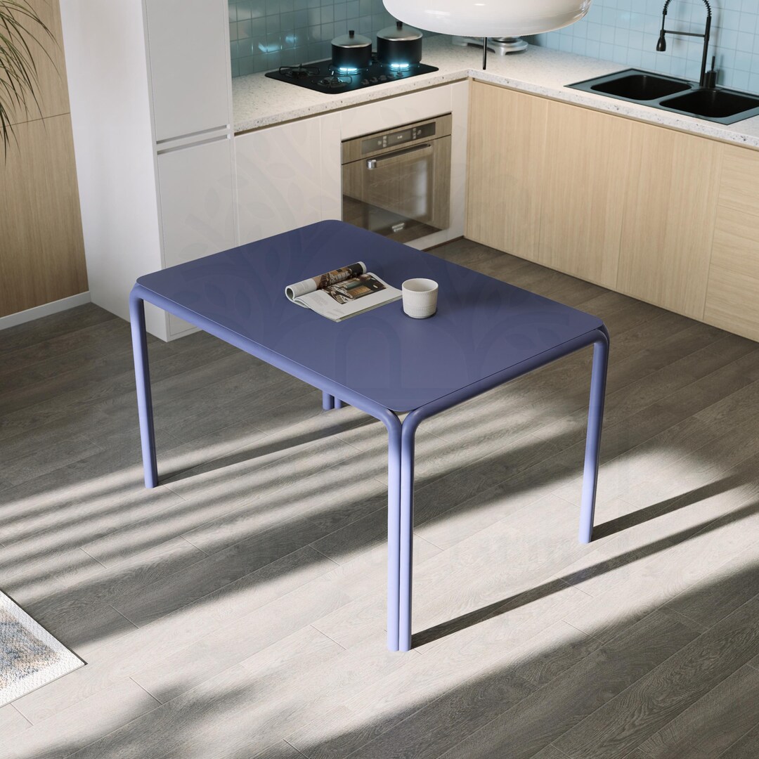 Iprofile Table Modern Metal Round Profile Table: Balcony or Outdoor Use - Etsy