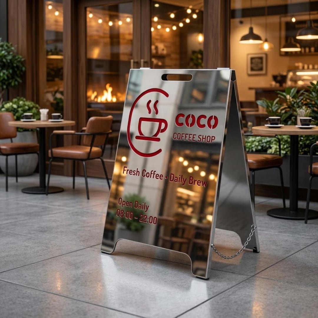 Metal A Frame Sign, Sidewalk Sign, Sandwich Board Sign for Businnesses ...