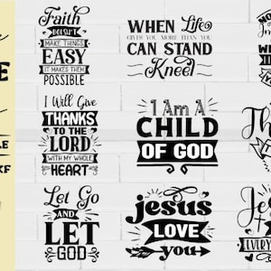 Christian svg bundle, Religious svg, Scripture svg, Bible Verse svg, Blessed svg, Jesus Svg, God Svg, Faith svg, Cut Files for Cricut