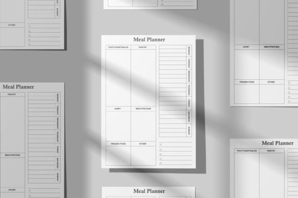 Printable Weekly Meal Planner Landscape, 7 Day Menu Planner, Meal Prep ...