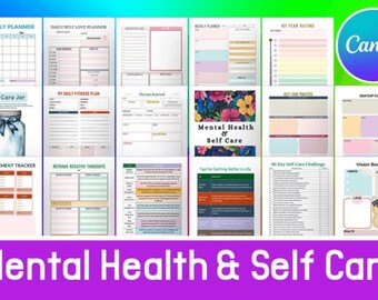 Editable Self-care Journal| 2024 Digital Download| Mental Health Care ...