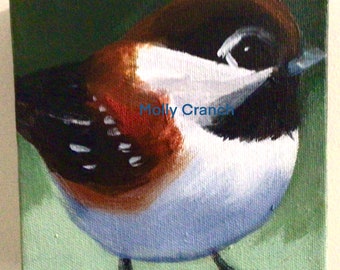 Bird Painting- Chickadee