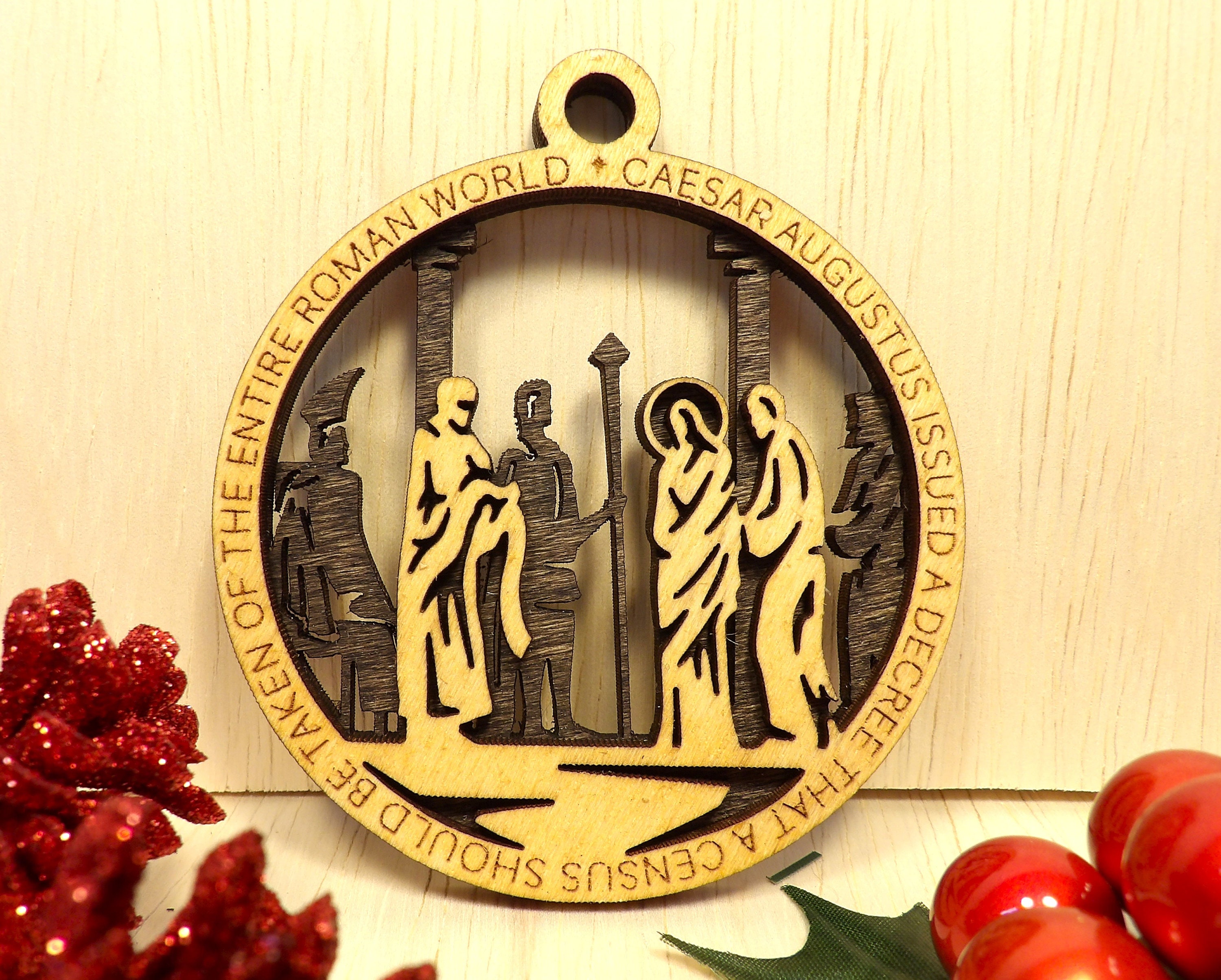 THE CHRISTMAS STORY Ornament Set Handcrafted With Custom Storage Box Etsy