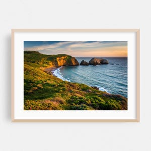 San Francisco Print, California Wall Art, Coastal Framed Art, Ocean Home Decor, Sunset Poster, Landscape Fine Art, Scenic, Nature, Waves