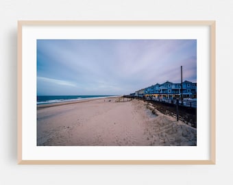Bethany Beach Print, Delaware Wall Art, Beach Framed Art, Coastal Home Decor, Ocean Poster, Beach House Fine Art, Landscape, Sunset