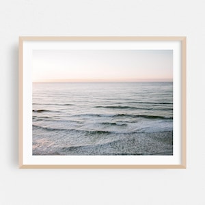 Ericeira Print, Lisbon Wall Art, Portugal Framed Art, Ocean Home Decor, Waves Poster, Seascape Fine Art, Minimalist, Coastal, Sunset, Calm