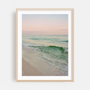 Santa Rosa Beach Print, Florida Wall Art, Beach Framed Art, Ocean Home Decor, Waves Poster, Seascape Fine Art, Coastal, Sunset, Minimalist