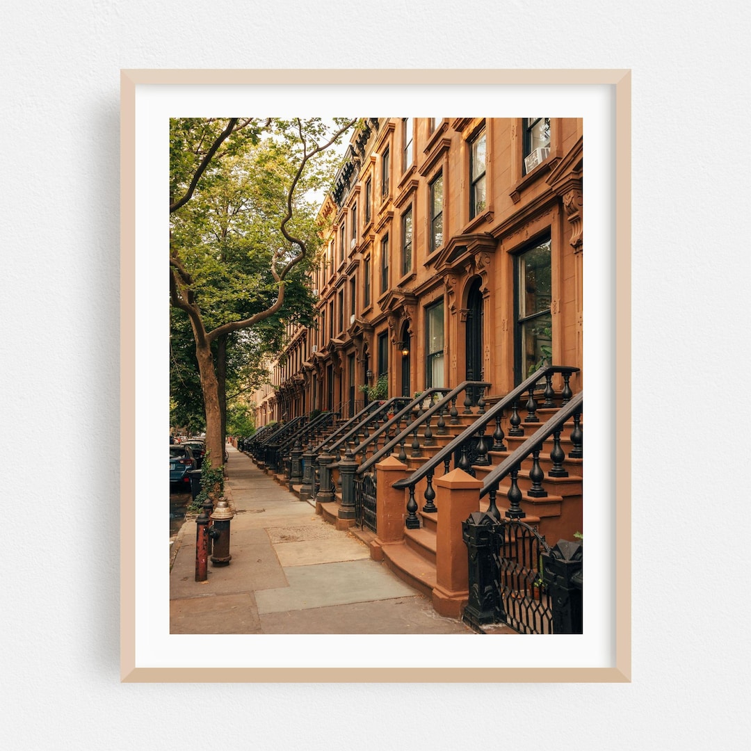 Brooklyn Print, New York Wall Art, Architecture Framed Art, City Home ...