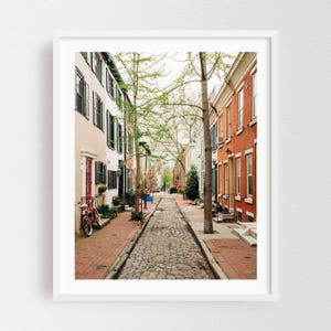 Philadelphia Print, Pennsylvania Wall Art, Street Photography Framed Art, Architecture Home Decor, City Poster, Vintage Fine Art, Scenic White
