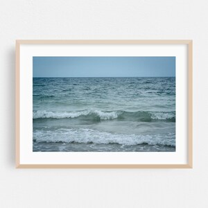 Impresión de Massachusetts, arte de pared oceánico, arte enmarcado de olas, decoración de hogar de playa, póster de costa, bellas artes costeras, naturaleza, cascada, fotografía
