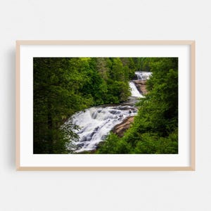 North Carolina Print, Waterfall Wall Art, Nature Framed Art, Forest Home Decor, Scenic Poster, Landscape Fine Art, Summer, Botanical
