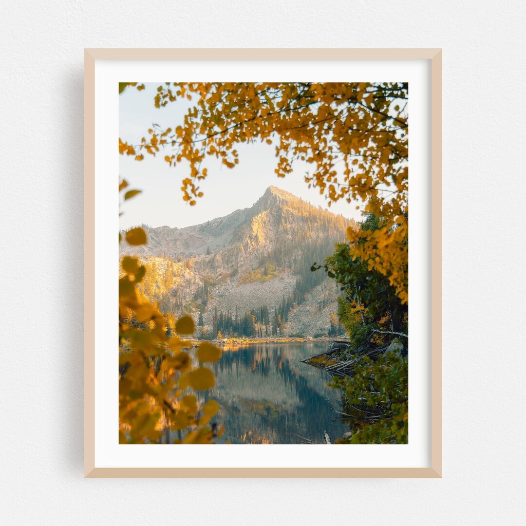 Mccall Print, Idaho Wall Art, Mountain Framed Art, Nature Home Decor ...