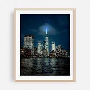 New York Print, City Wall Art, Skyline Framed Art, Nightlife Home Decor, Architecture Poster, Travel Poster Fine Art, Modern Art