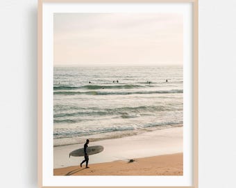 Newport Beach Print, California Wall Art, Surf Framed Art, Beach Home Decor, Ocean Poster, Waves Fine Art, Surfboard, Seaside, Coastal