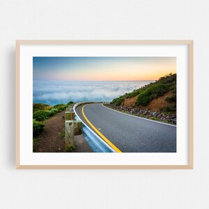 San Francisco Print, California Wall Art, Coastal Framed Art, Landscape Home Decor, Scenic Poster, Nature Fine Art, Ocean, Sunset