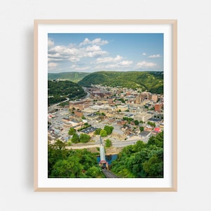 Johnstown Print, Pennsylvania Wall Art, Cityscape Framed Art, Scenic Home Decor, Landscape Poster, Architecture Fine Art, Bridge, Nature