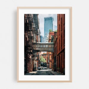 Manhattan Print, New York Wandkunst, City gerahmte Kunst, Architektur, Home Decor, Brücke Poster, Street Fine Art, Skyline, Vintage