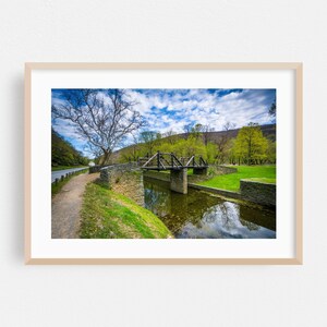 Harpers Ferry Print, West Virginia Wall Art, Bridge Framed Art, Nature Home Decor, Landscape Poster, Scenic Fine Art, Rural, Water