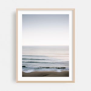 Ocean Print, Waves Wall Art, Beach Framed Art, Seascape Home Decor, Minimalist Poster, Coast Fine Art, Calm, Photography