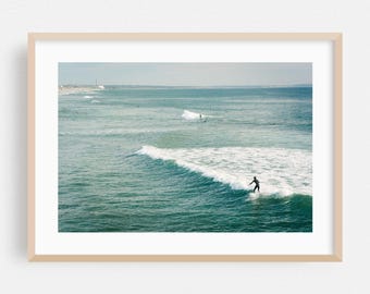 Oceanside Print, California Wall Art, Surf Framed Art, Waves Home Decor, Ocean Poster, Beach Fine Art, Coast, Surfboard, Beach House