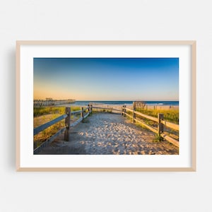 Ventnor City Print, New Jersey Wall Art, Beach Framed Art, Coastal Home Decor, Ocean Poster, Landscape Fine Art, Sunset, Nature, Beach House
