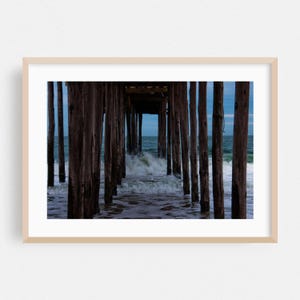 Ocean City Print, Maryland Wall Art, Ocean Framed Art, Waves Home Decor, Coast Poster, Beach Fine Art, Boardwalk, Water, Beach House